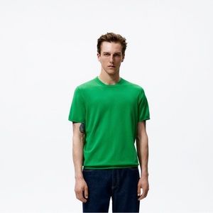 Zara Green Knit T-Shirt